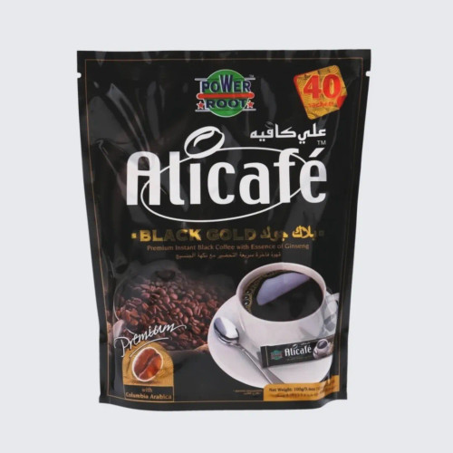 قهوه فوری بلک گلد علی کافه (Ali cafe) بسته ۴۰ ساشه ای کارتن ۲۰ عددی
