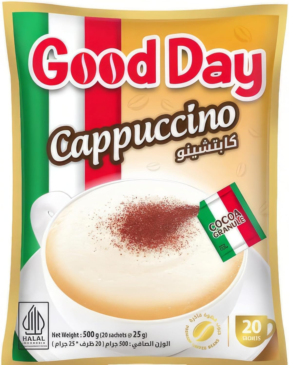 کاپوچینو گوددی (Good day) بسته 30 عددی کارتن 6 عددی
