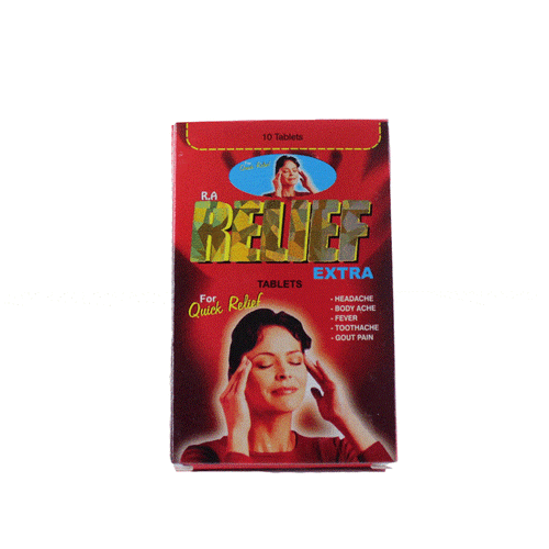 قرص مسکن ریلایف (Relief) بسته ۱۰ عددی کارتن ۵۰ عددی